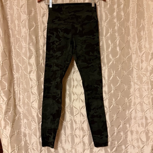 Lululemon Align Pant Full Length Incognito Camo Multi Gator Green Leggings - Picture 2 of 14